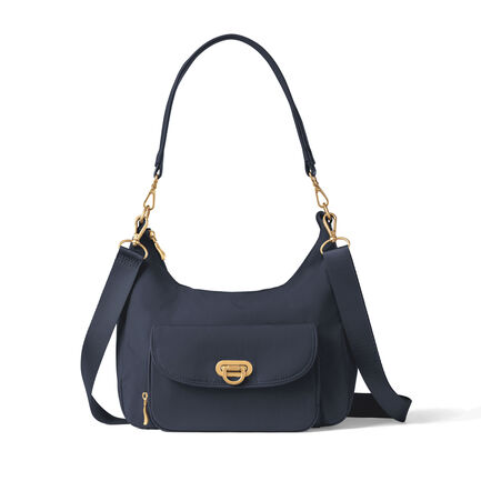Coastal Flip Lock Half Moon Bag
