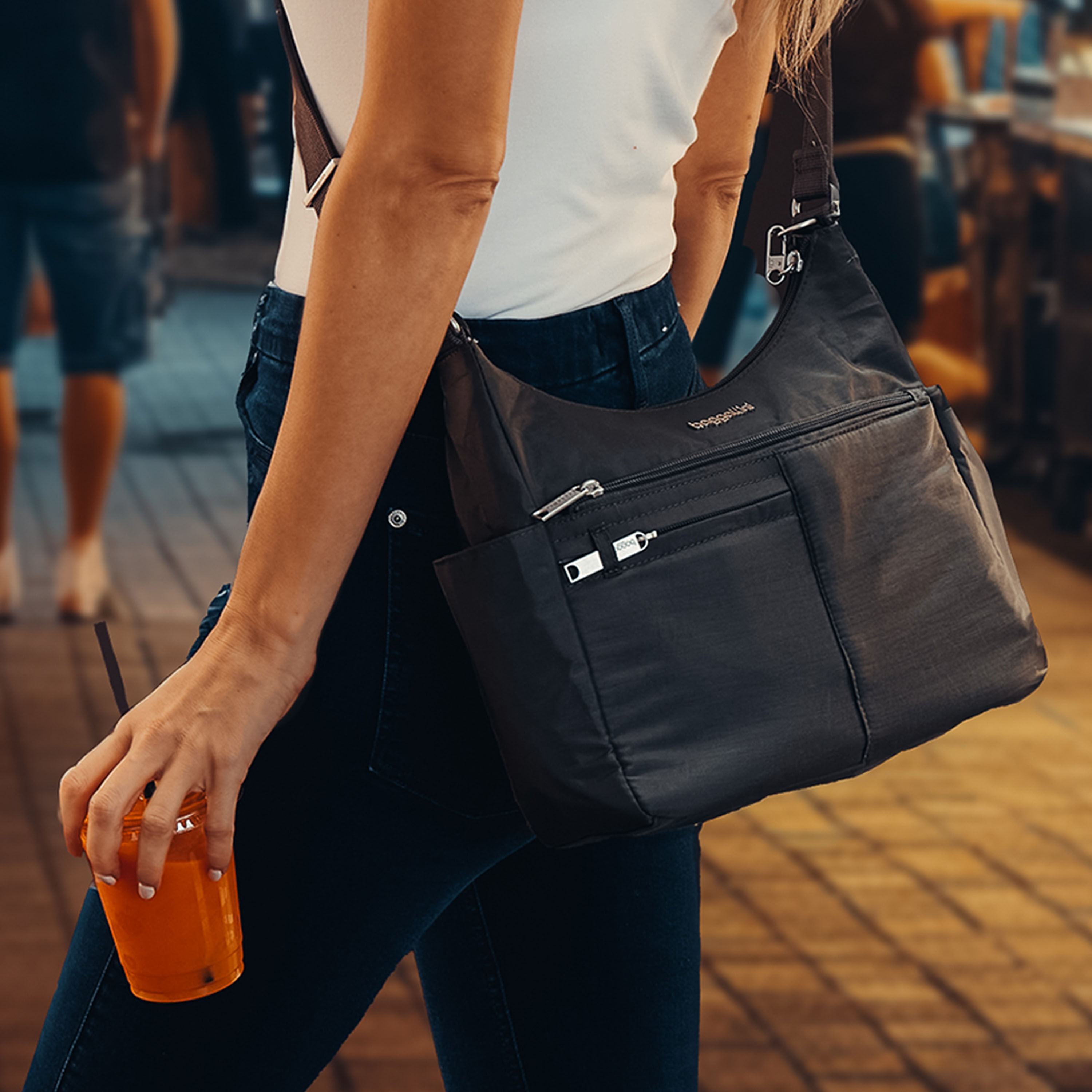Securtex&reg; Classic Anti-Theft Free Time Crossbody Bag