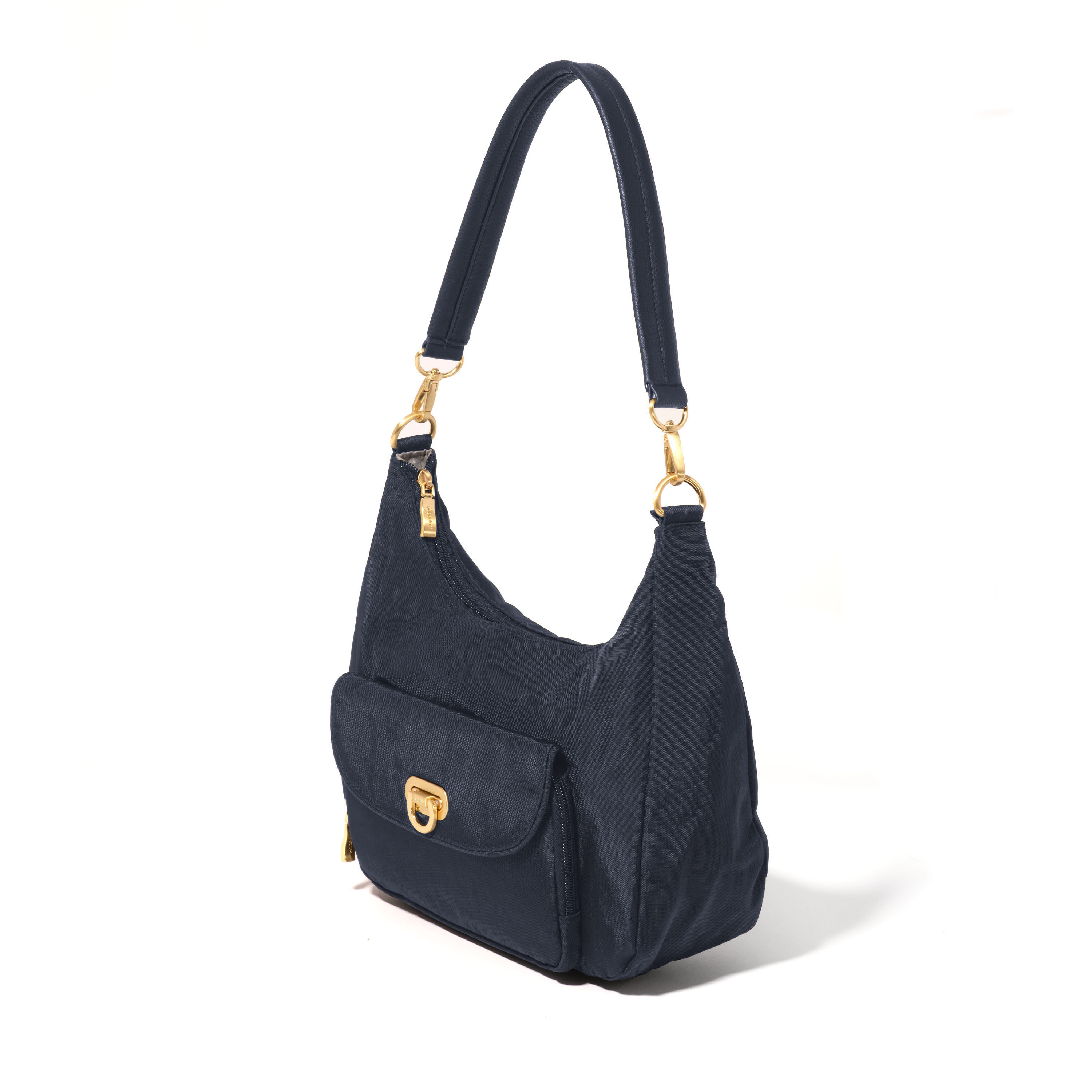 Coastal Flip Lock Half Moon Bag