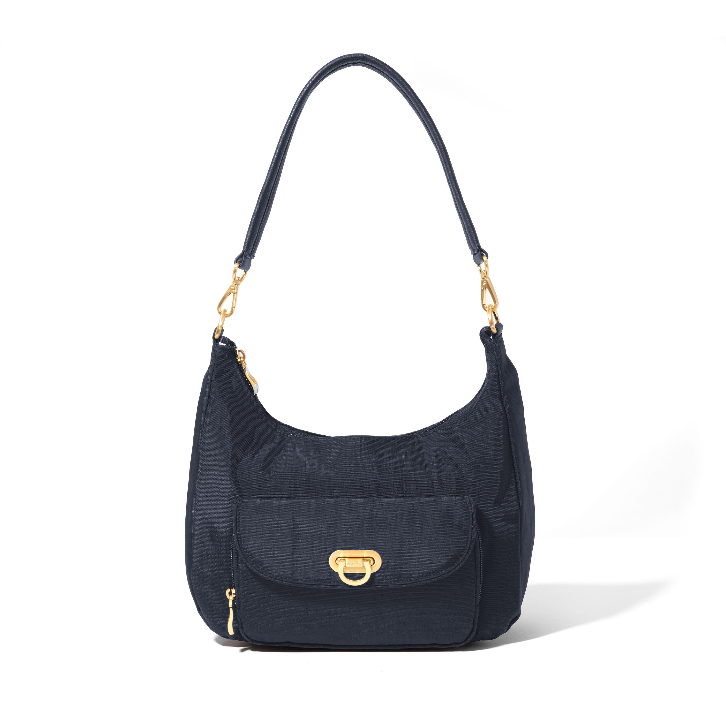 Coastal Flip Lock Half Moon Bag